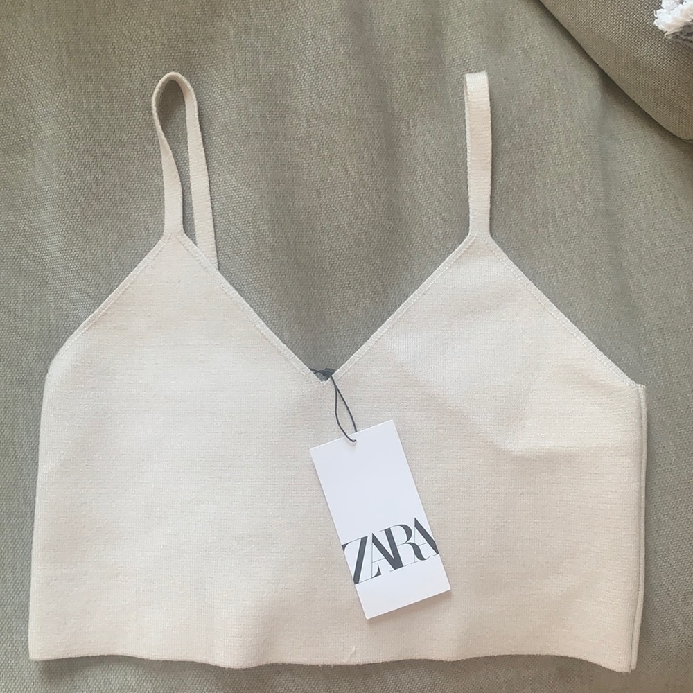 NWT zara knit crop tank